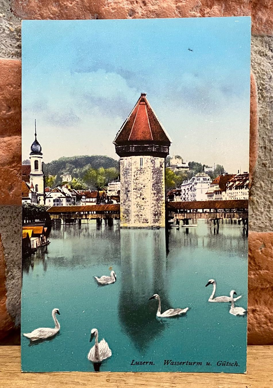 Ansichtskarten: Luzern Wasserturm & Gütsch – Gebraucht aus Root von ENGLAND-TREASURES