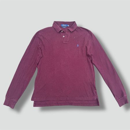 Polo Ralph Lauren burgundy classic longsleeve vintage L