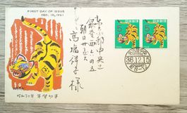 TR66 Enveloppe + Timbre Japon 1961