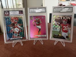3 NFL Karten - Kelce, Schuster, Mathieu - APG8/10 & C3G9