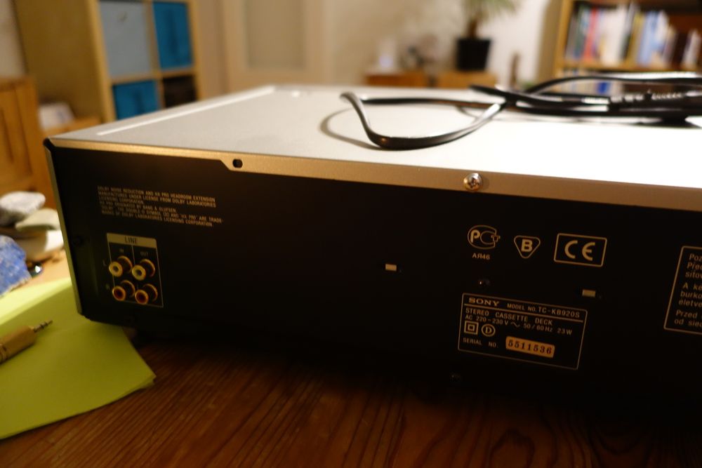 Sony TC-KB920S 3-Têtes Lecteur De Cassettes / DOLBY S