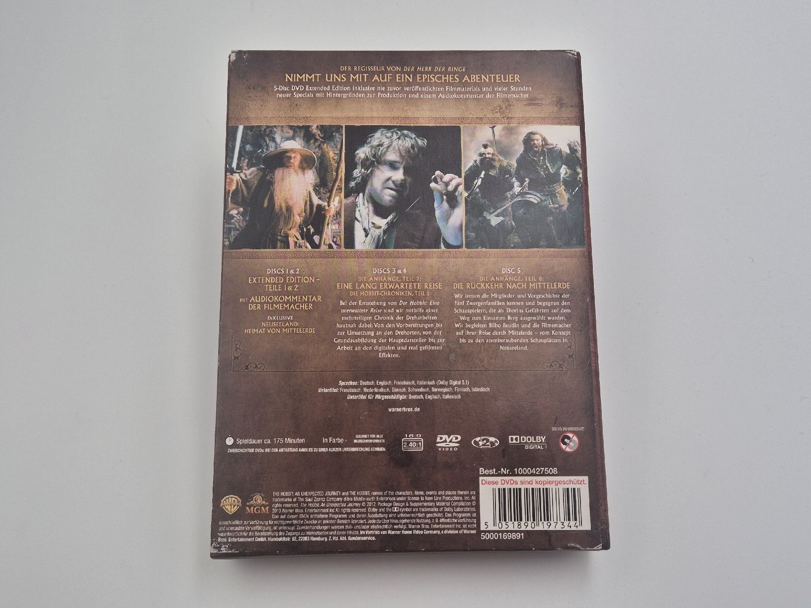 Tutti i DVDs: Der Hobbit - Eine unerwartete Reise - Extended Edition! – Usato da Ettiswil venduto da beekeper13 1