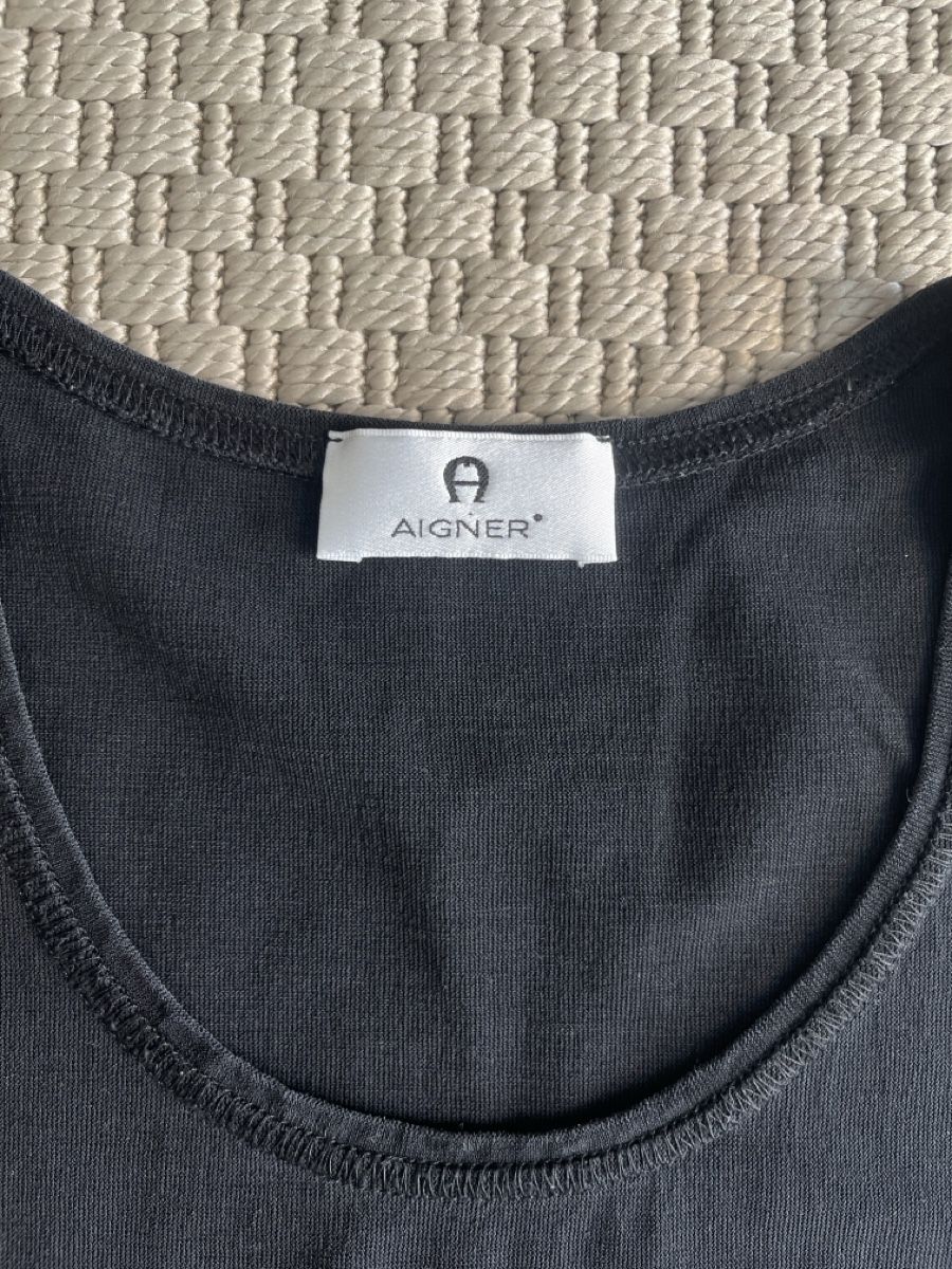 Aigner Top: Aigner Tanktop, schwarz, XL – Usato da Solothurn venduto da Bobesch08 5
