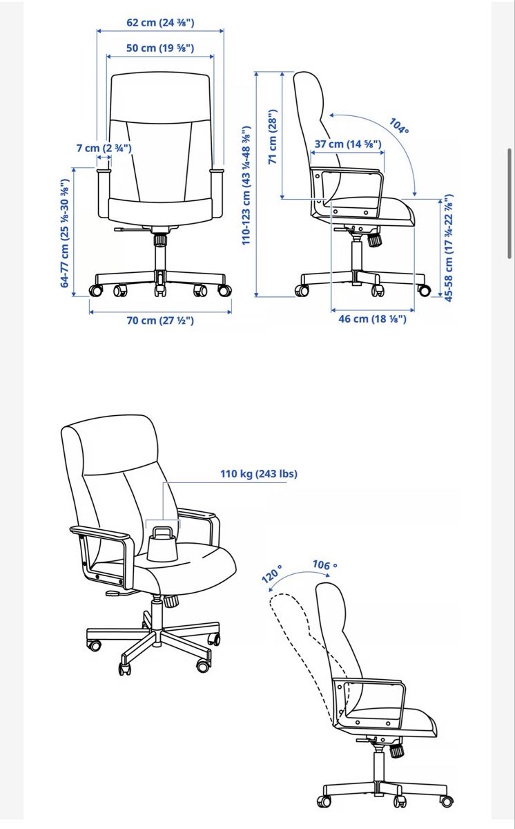 Ikea Sedie: Bürostuhl – Usato da Würenlos venduto da lea_87qz 3