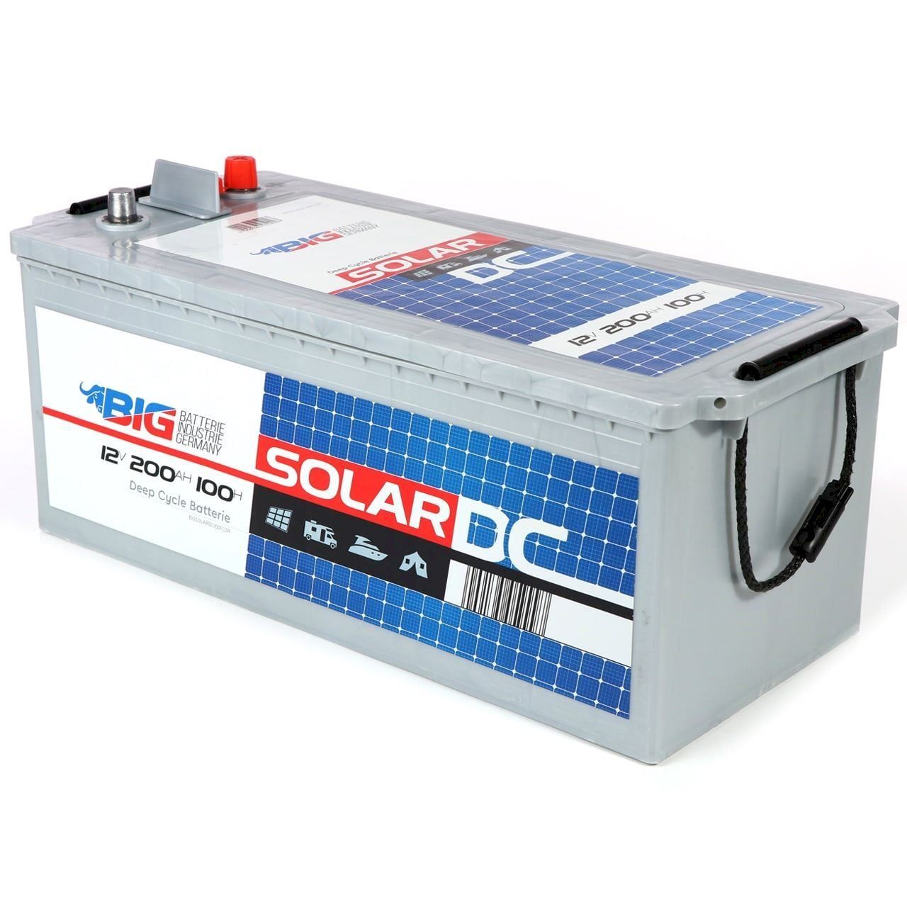 Dispositivi a energia solare: BIG DC 12V 200Ah C100 Solarbatterie – Nuovo e nell'imballaggio originale da Bottighofen venduto da zaap 1