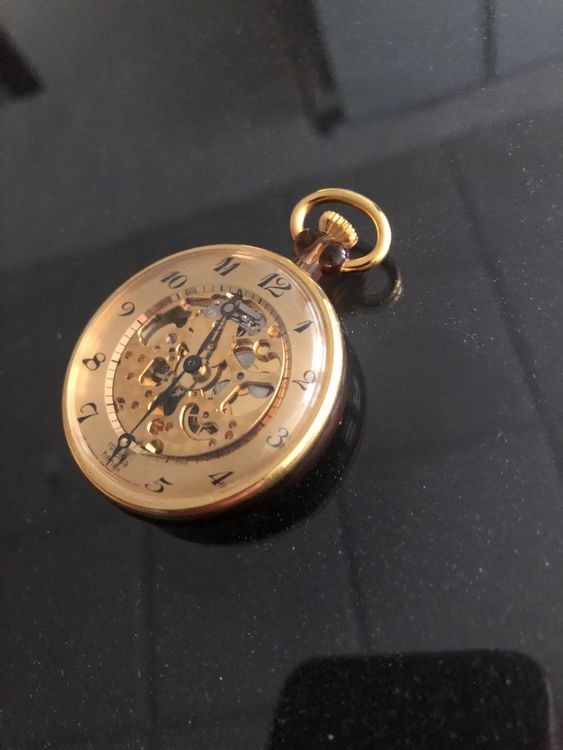 Montre De Poche Vintage Holibanna - Dorée Avec Chaîne - Petite Taille Portable - Homme & Femme - Accessoire Rétro