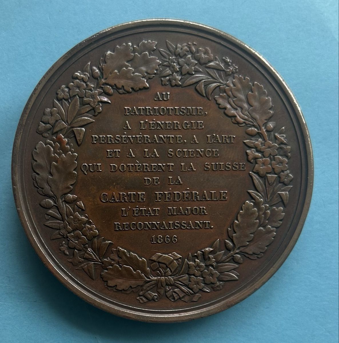 Medaglie: Guillaume Henri Dufour General 1866 – Difettoso da Gossau SG venduto da Gallus00 1