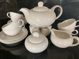 Seltmann 16-teiliges Teeservice fine cream, neuwertig