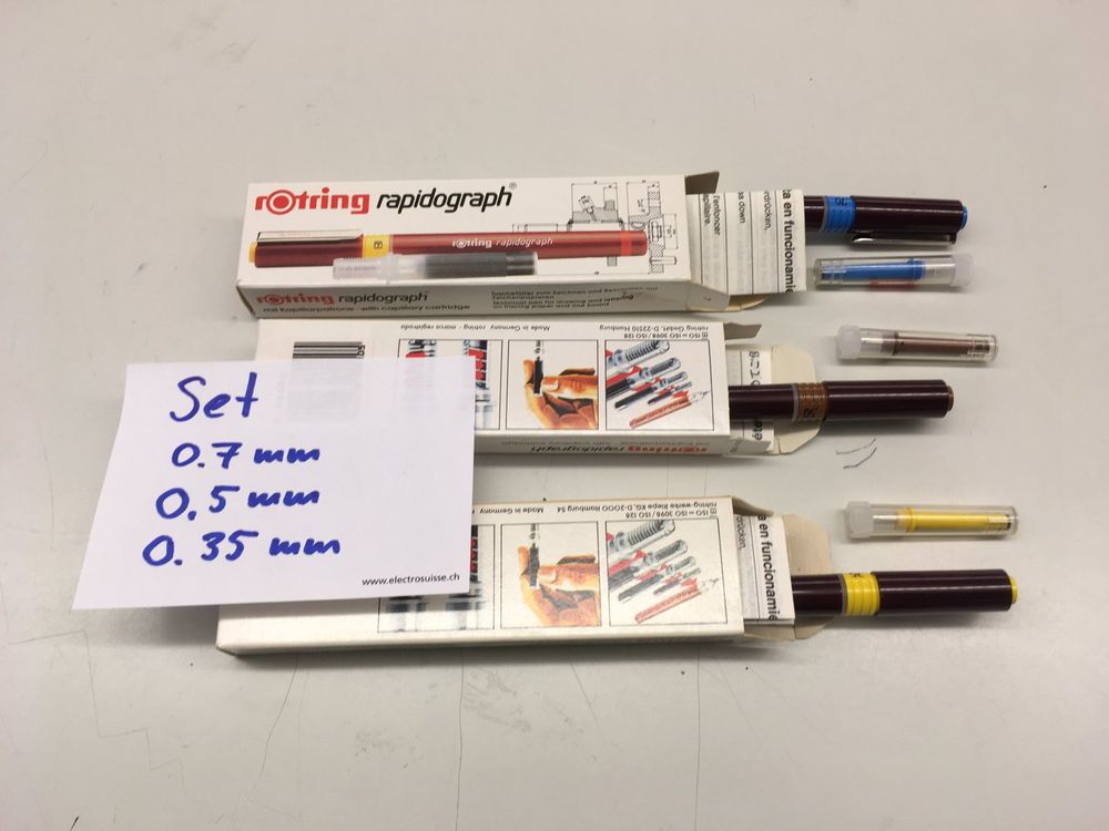 Rotring Rapidograph Set 1 (Neu (gemäss Beschreibung)) in Zell ZH für ...