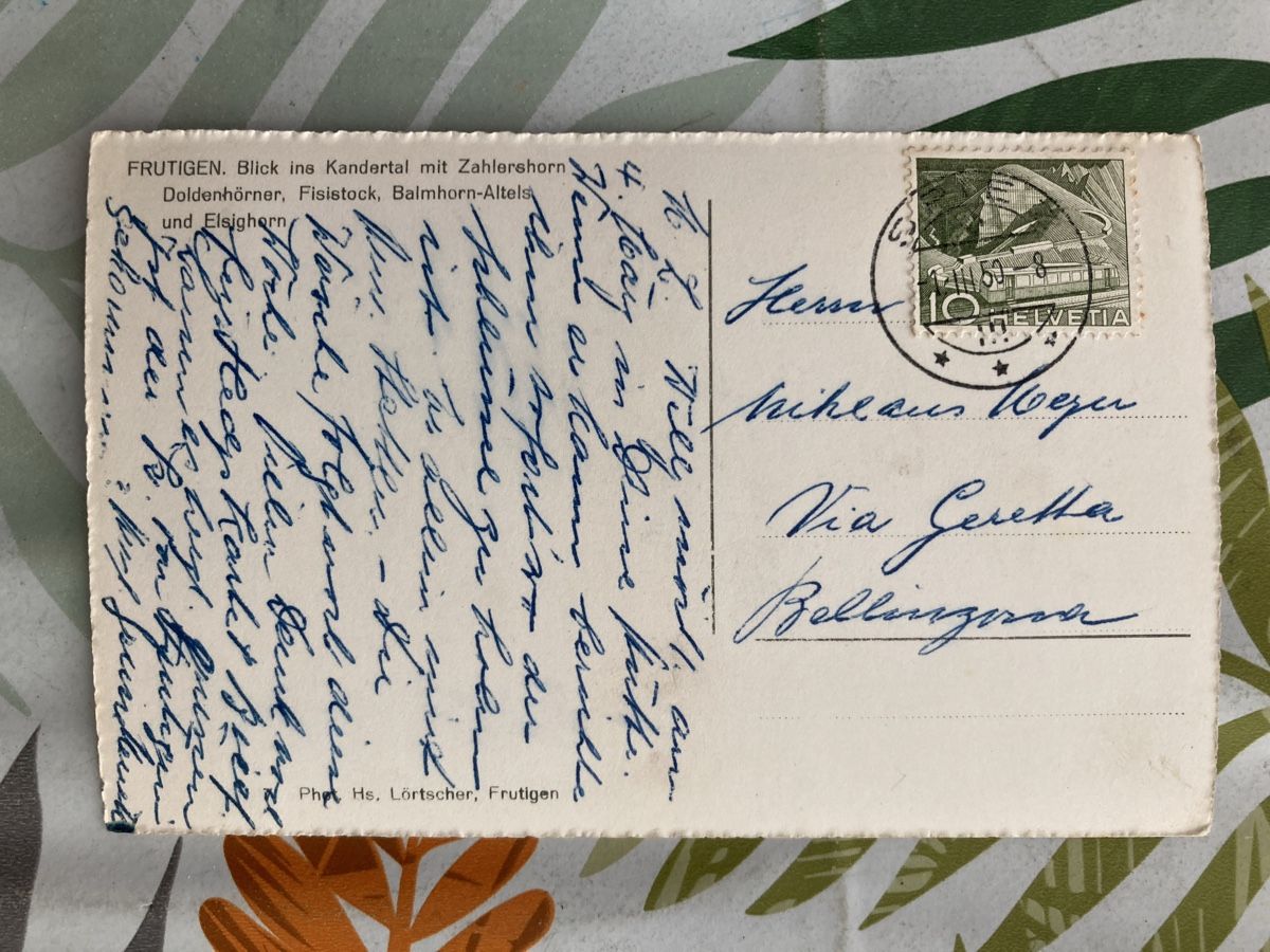 Cartoline postali: 5) AK Frutigen!1950! – Usato da Ascona venduto da ruru4150 1