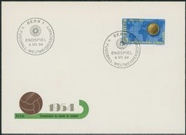 1954 - Werbemarken - Fussball WM - Brief - Sonderstempel