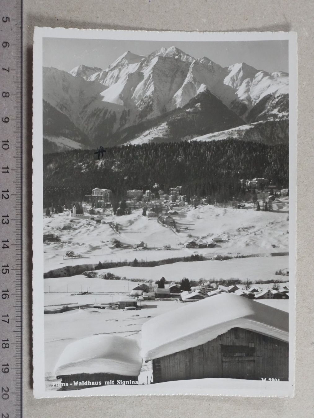 Cartoline postali: Flims - Waldhaus, Signina – Usato da Lenzburg venduto da fh1