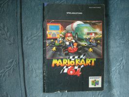 N-64 Mario Kart Spielanleitung in Sprache Deutsch