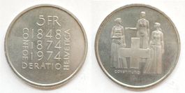 5 Stk Sonder-Fünfliber 1974 und 1975