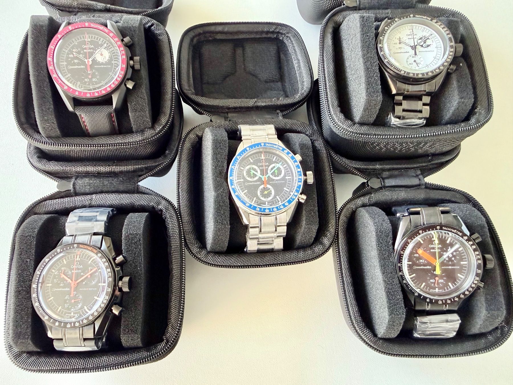 Swatch Orologi: Unique customised Moonswatch Lava, black PVD, black bezel – Nuovo (secondo la descrizione) da Le Mont-sur-Lausanne venduto da LycaGallery 6