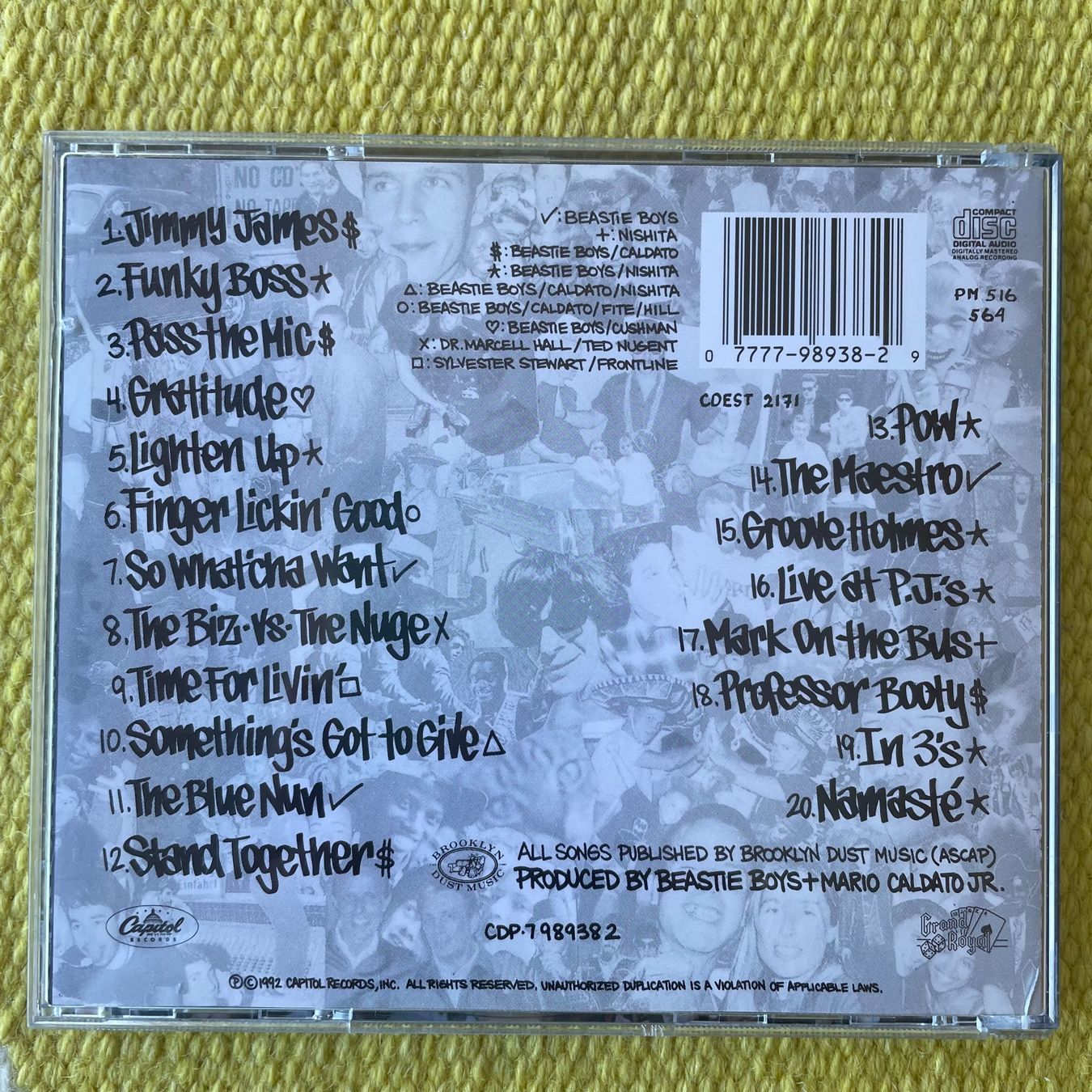CDs: BEASTIE BOYS-CHECK YOUR HEAD – Gebraucht aus Rorschacherberg von CD-Roli 1