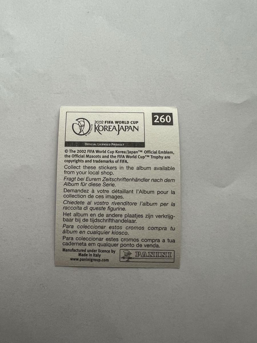Panini Carte collezionabili: Panini WM02 Bild – Usato da Willisau venduto da Neiro77 1