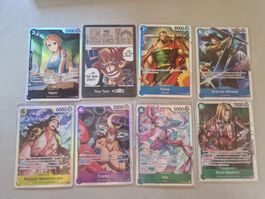 One Piece Card Game: SR Lot 8 Cards EN - Nami etc.
