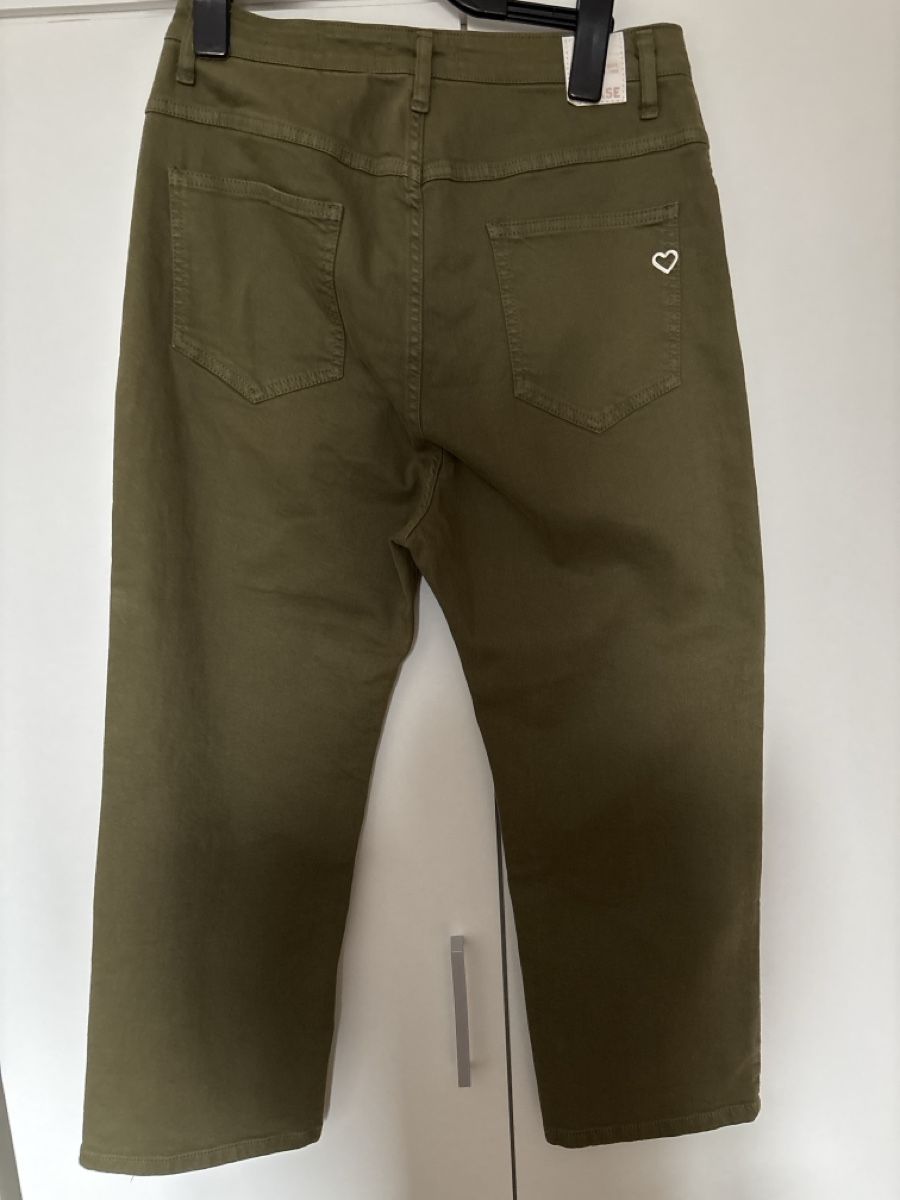 Please Jeans Pantaloni: Please Khaki Hose im Culottes Stil! – Usato da langenthal venduto da rundholz7 1