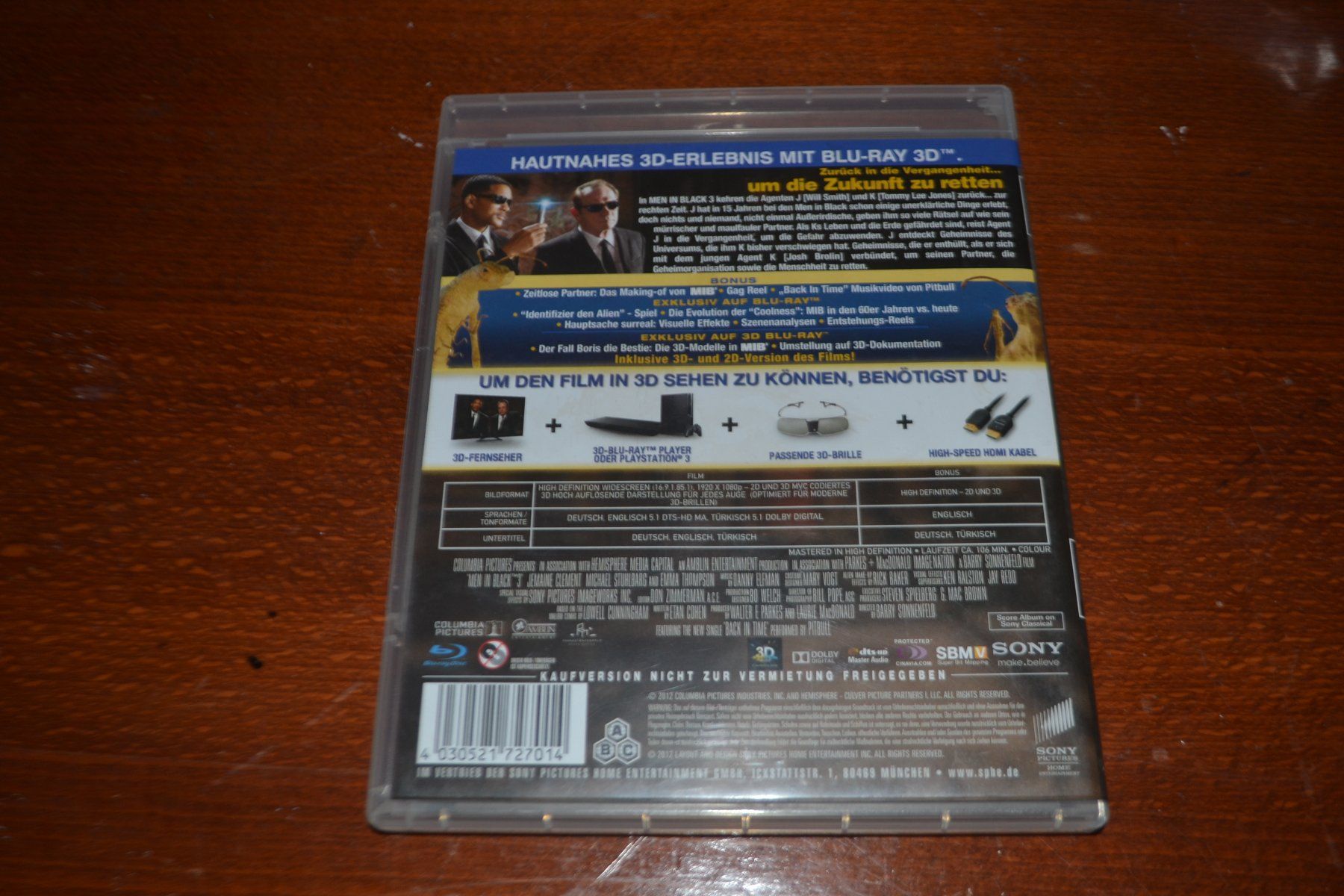Tutti i DVDs: MIB 3 in 2D/3D – Usato da Laupen ZH venduto da chefdom 1