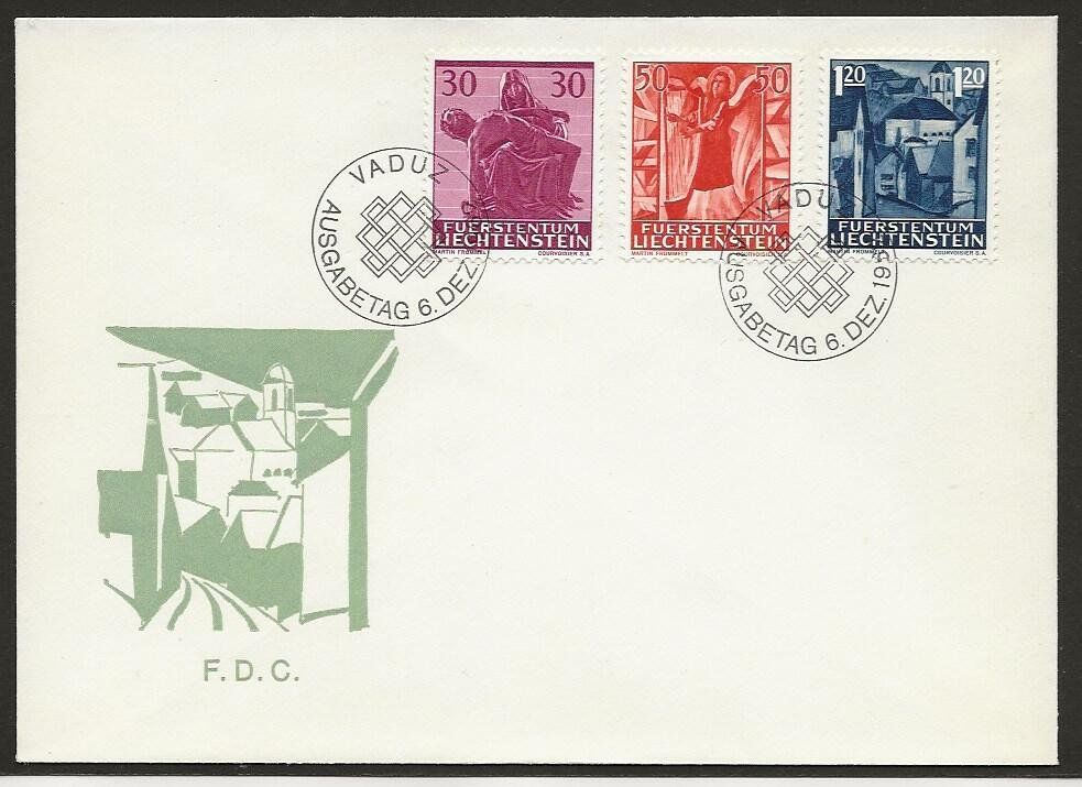Tutti i francobolli: LIECHTENSTEIN 1962 FDC  Weihnachten – Usato da Arlesheim venduto da kuhnphila