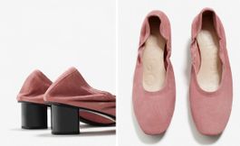 Schuhe Mango, Größe 40, rosa, Leder