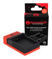 Berenstargh Slim Micro-USB Ladegerät fü Olympus BLN-1 OMD EM