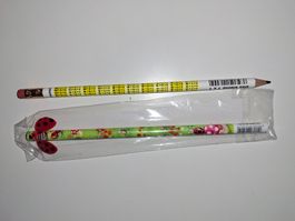 2 Bleistifte: 1x1 und Glückskäfer - Neuwertig!
