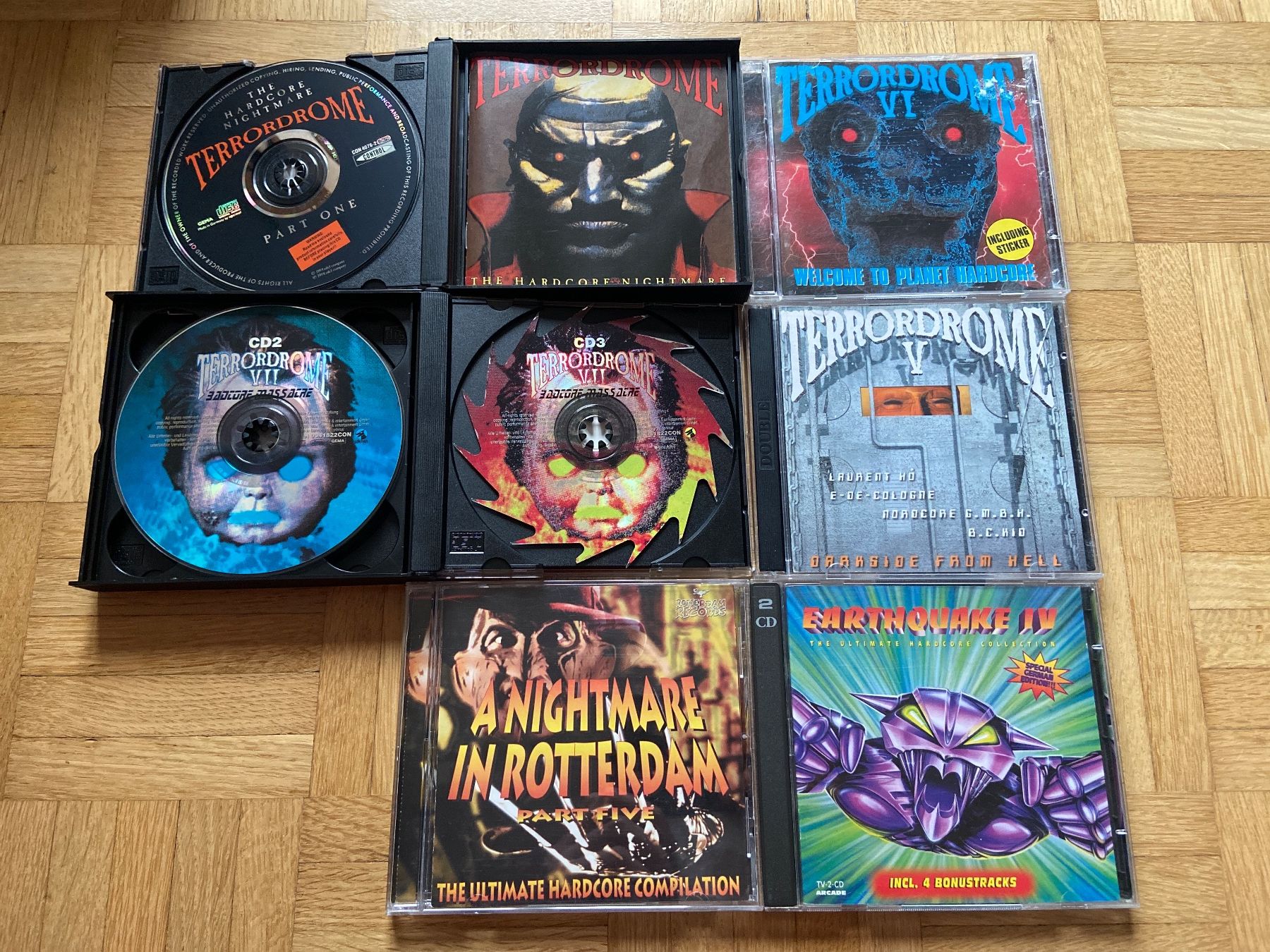 CD: Gabber Hardcore TerrorDrome, Earthquake, Nightmare – Usato da Wabern venduto da fingersinfactories 1