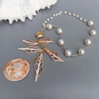 Muschel Perlmutt Halskette Collier Sautoir Coquillage Nacre