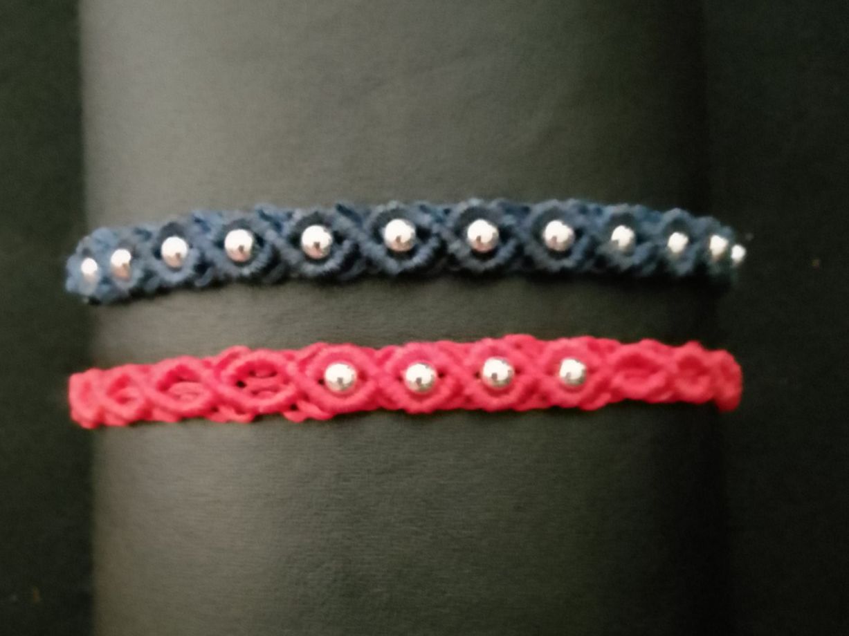 Bracciali & Braccialetti: Makramee Schmuck Set, 2 Armbänder, Freundschaftsarmband – Nuovo (secondo la descrizione) da Pfäffikon ZH venduto da Emporos_42 1