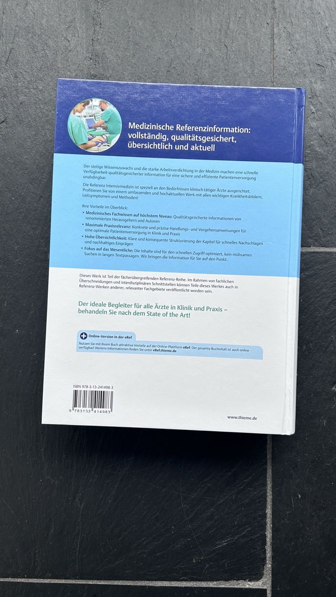 Bücher: Referenz Intensivmedizin, Thieme – Gebraucht aus Zürich von Giulia-91 2