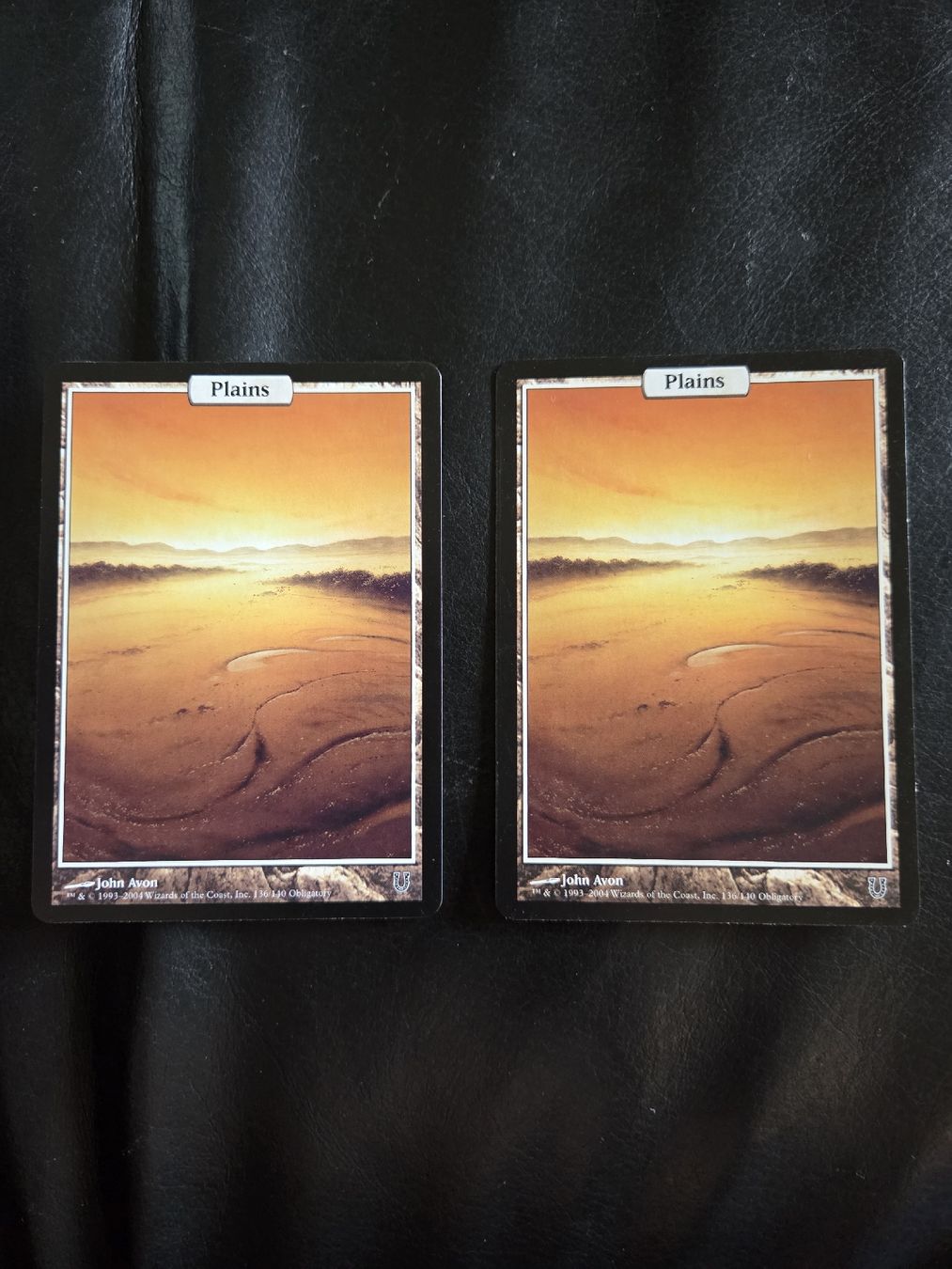 Magic The Gathering Sammelbilder & Trading cards: 2x Plains Full Art, Unhinged – Gebraucht aus Riehen von str_2msn