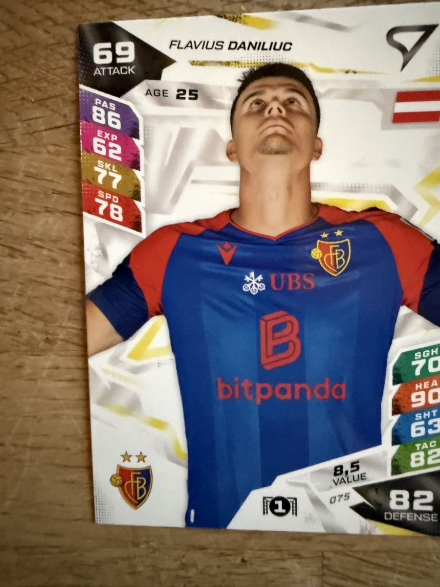 Sportzoo Carte collezionabili: Brack super ligue  Daniliuc Basel no 75 – Nuovo (secondo la descrizione) da leytron venduto da Benjamin2007