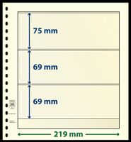 30  Bogen-Albumblätter  Lindner Falzlos No. 802 307