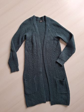 ONLY Strickjacke lang, Grün, XS