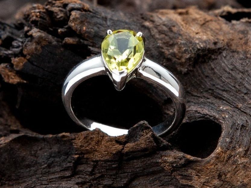 Anelli: Lemon Quartz Ring – Nuovo e nell'imballaggio originale da Zürich venduto da GOS08