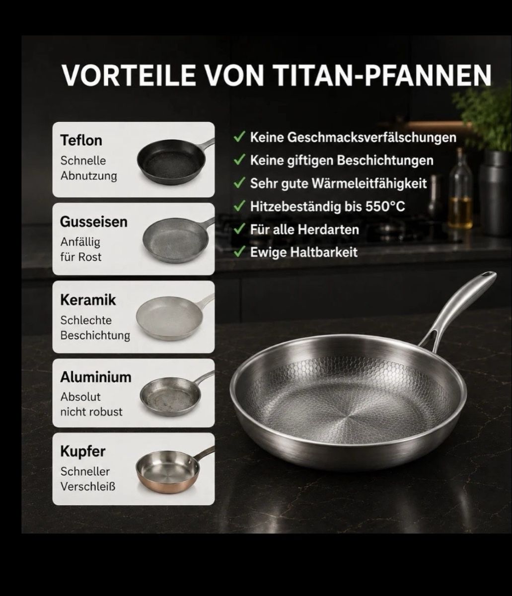 Pfannen: Padella in titanio 30cm  – Neu und originalverpackt aus Gstaad von denis977 6