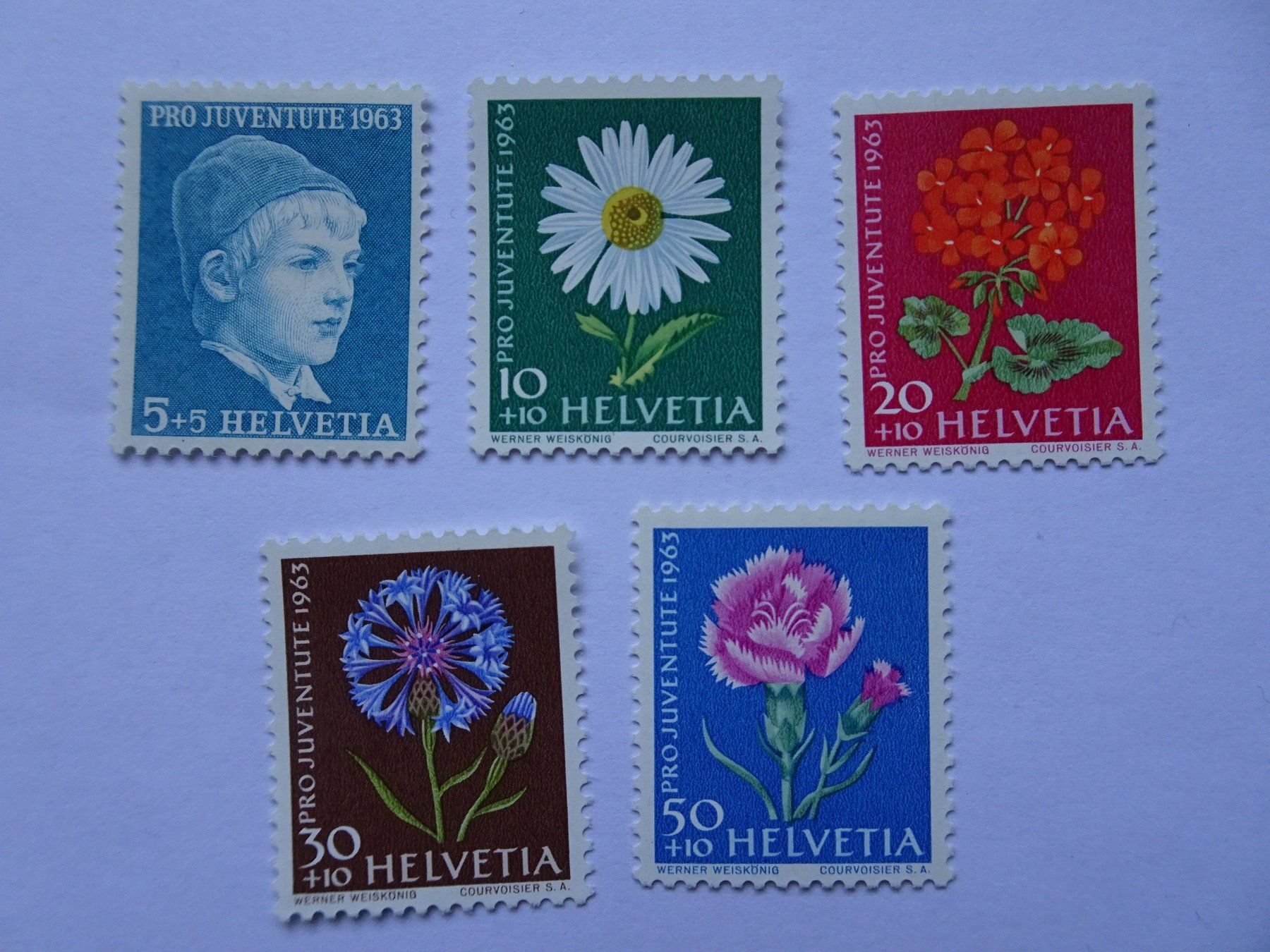 Alle Briefmarken: PJ 1963*  TYP L – Neu (gemäss Beschreibung) aus Aadorf von Chnorli-Furz