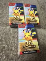 Pokémon 3x  30th celebration booster bundle English 