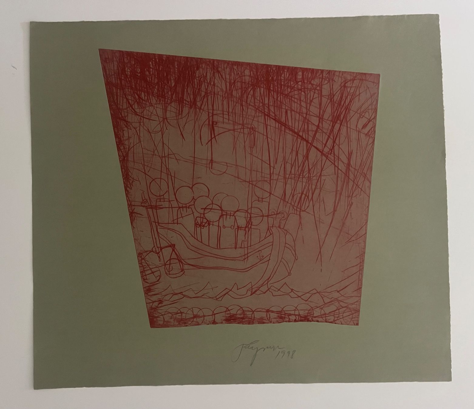 Arts picturaux & lithographies: Felix Droese, handsigniert – D'occasion à Rain par Pic-Ass