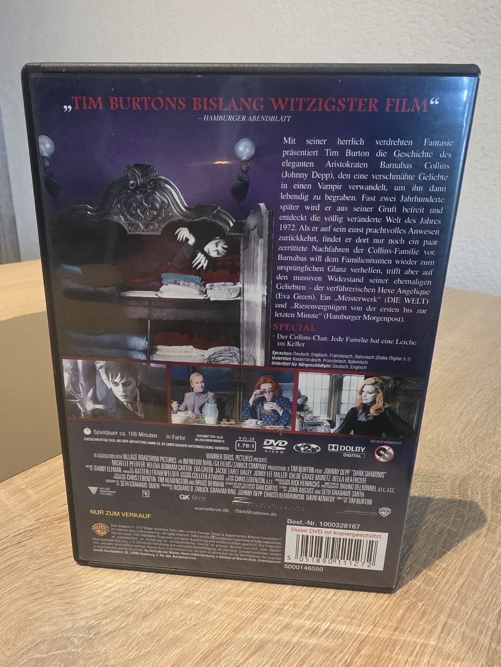Tous les DVDs: DVD Dark Shadows Tim Burton Johnny Depp  – D'occasion à Madiswil par Sandraho 1