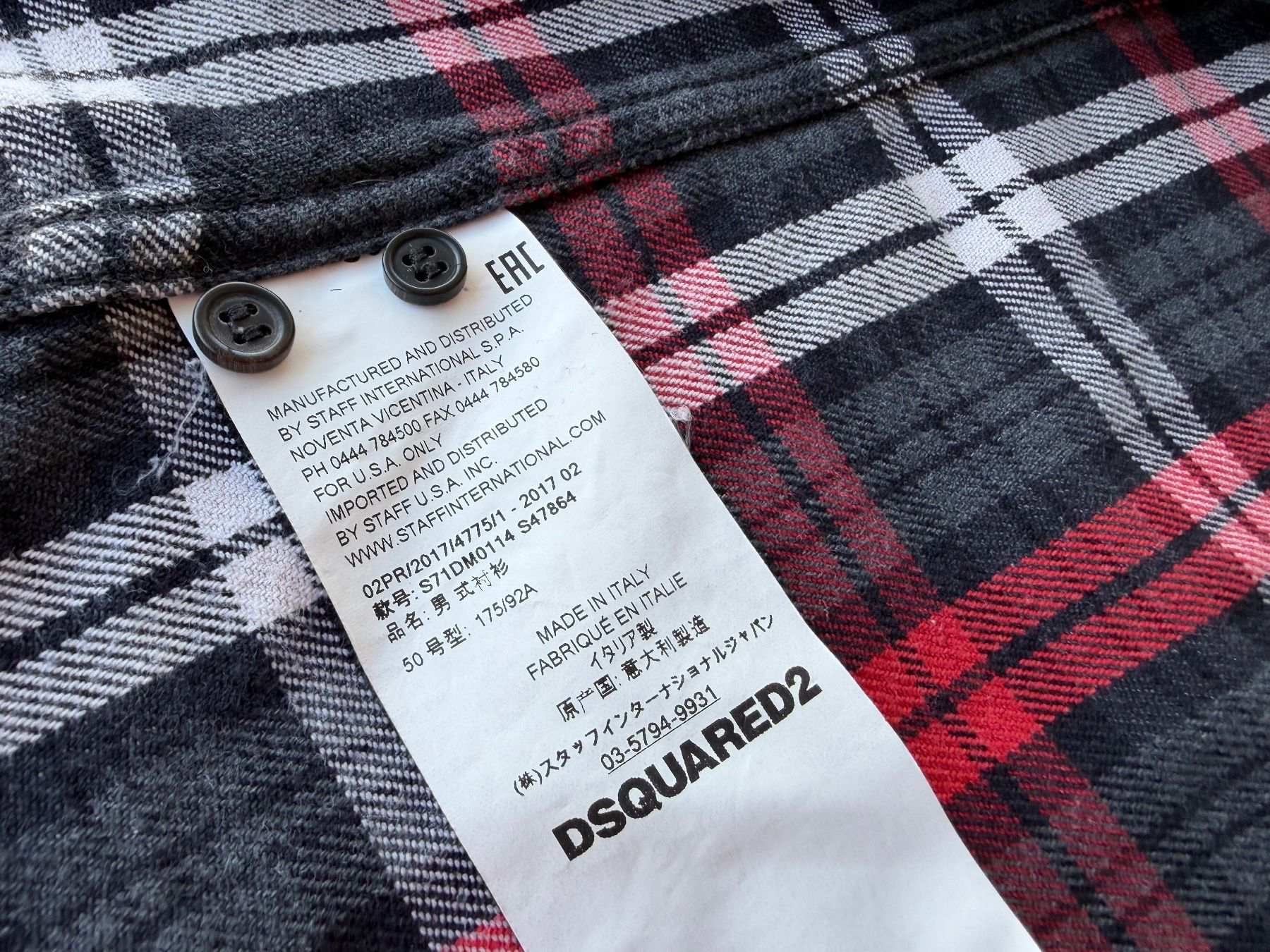 Dsquared2 Hemden: Dsquared2 Flannel Hemd Baumwolle Grösse 50 – Gebraucht aus Mitlödi von ax20 4