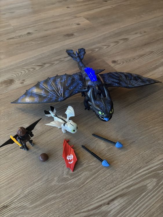 Playmobil Dragons Set 70037 mit Ohnezahn & Licht (Gebraucht) in ...