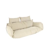 Polyrattan Hängesessel TWIN - Nur Kissen - CREME