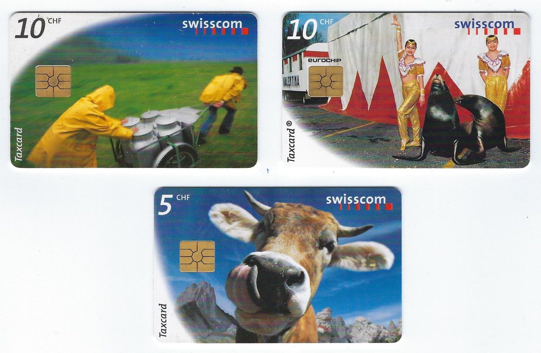 Schede telefoniche: Taxcard Swisscom 3 Stück – Usato da Einigen venduto da Seeland2ndHand