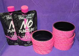 Muc-Off Tubeless Set 2x Dichtmittel + 6x Felgenband