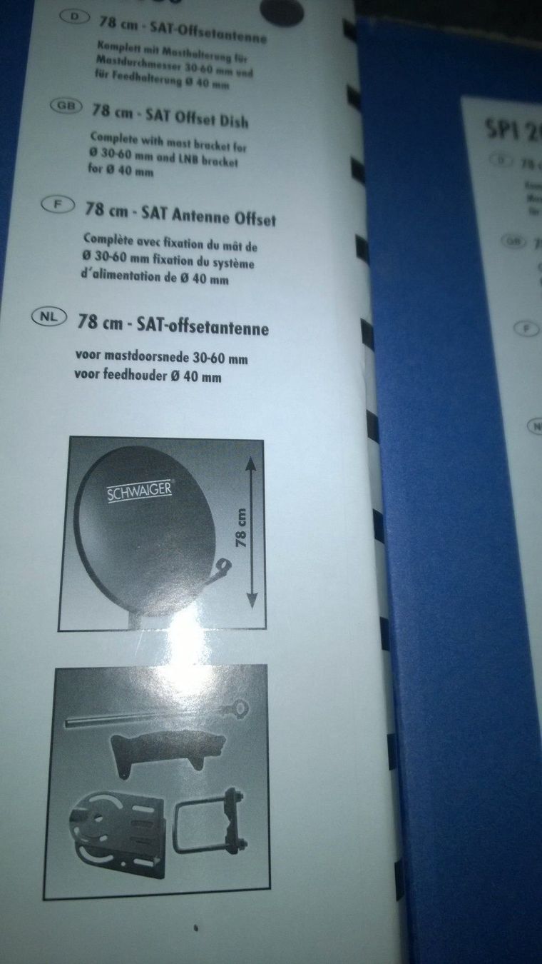Schalen: SAT ANTENNE OFSET/ 80cm Durchmesser – Neu und originalverpackt aus OBERSTETTEN von simba0810 2
