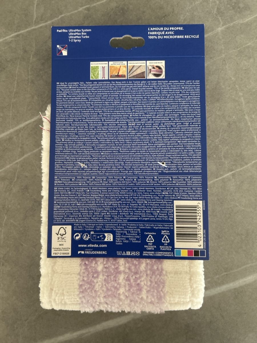 Vileda Altro in Apparecchi per la pulizia: vileda Ultramax Care Ersatzbezug – Nuovo e nell'imballaggio originale da Büttenhardt venduto da dmartinez 1