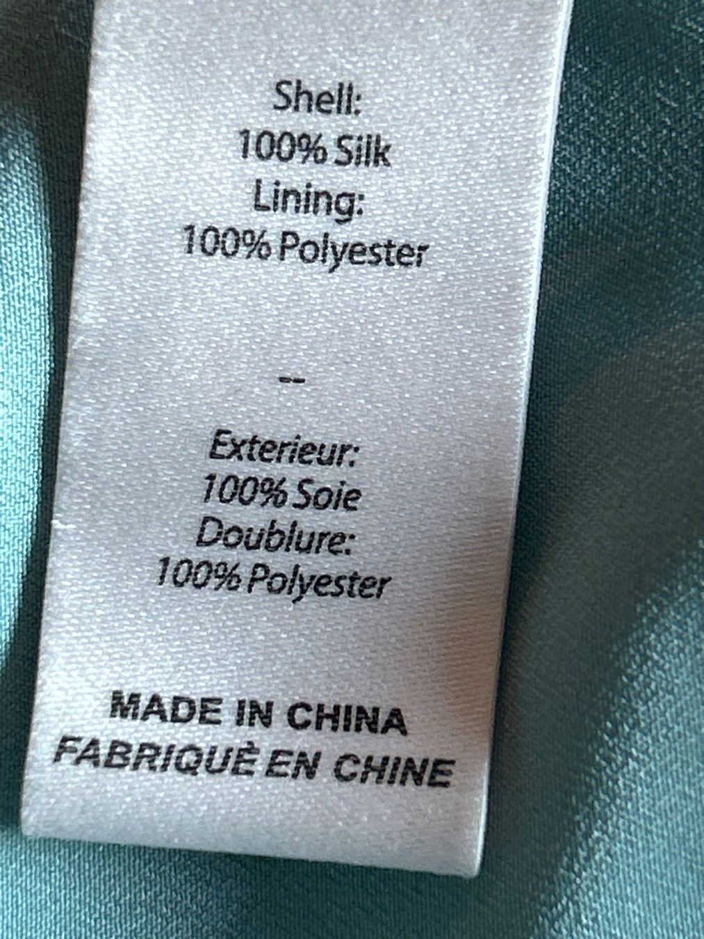 Top: Top eisblau 100% Seide von Cinq à Sept Gr. M – Usato da Brunnen venduto da Nala2929 9